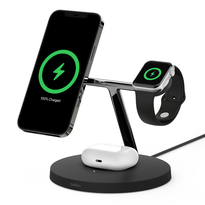  Belkin MagSafe 3-in-1 Wireless Charging Stand: