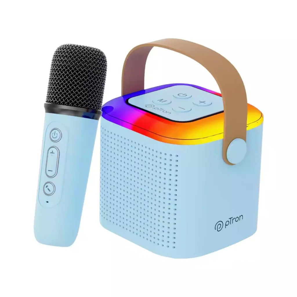 Fusion Tunes 10W Mini Bluetooth Speaker with Wireless Karaoke Mic