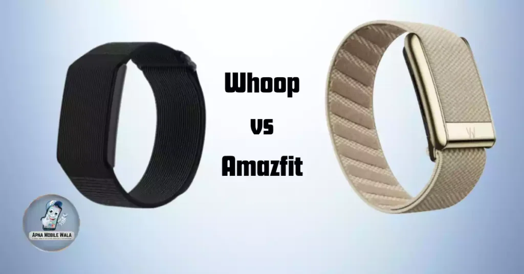 whoop and amazfit helio strip comprastion